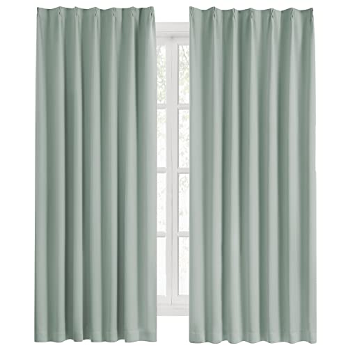 カーテン 1級遮光 枚組 幅100cm丈0cm カルダモングリーン 断熱 防寒 防音 省エネ 厚手 無地 おしゃれ 洗える リビング用 カルダ
