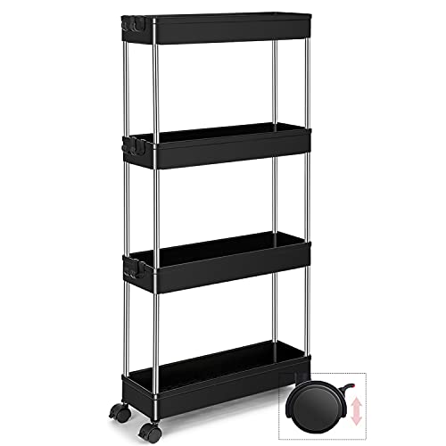 キッチンワゴン 収納ワゴン キッチンラック キッチン収納カート 隙間ワゴン 収納棚 キッチン収納棚 収..