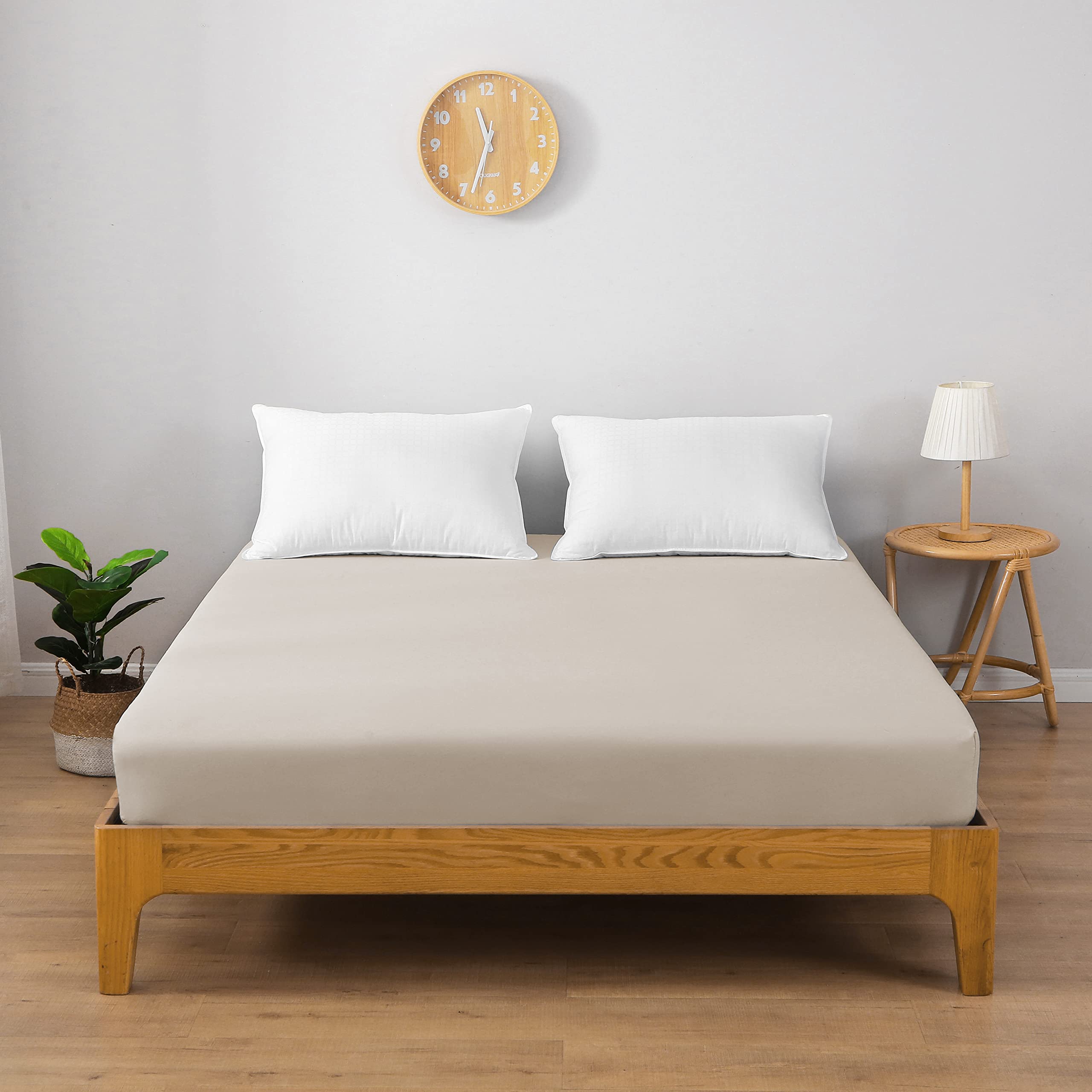 ボックスシーツ 吸水速乾 毛玉なし マチ30cm 抗菌防臭 7サイズ9色 オールシーズン クイーンサイズ セミ..