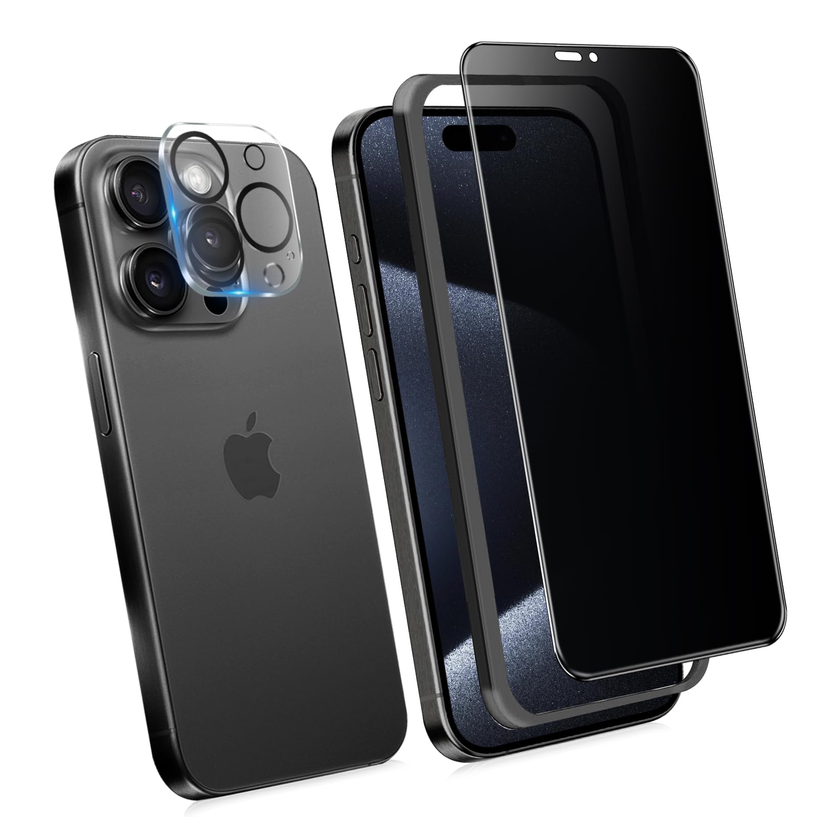 360度 覗き見防止フィルム iphone 15 pro max ガラスフィルム 上下左右 360°覗き見防止 いphone15pro max