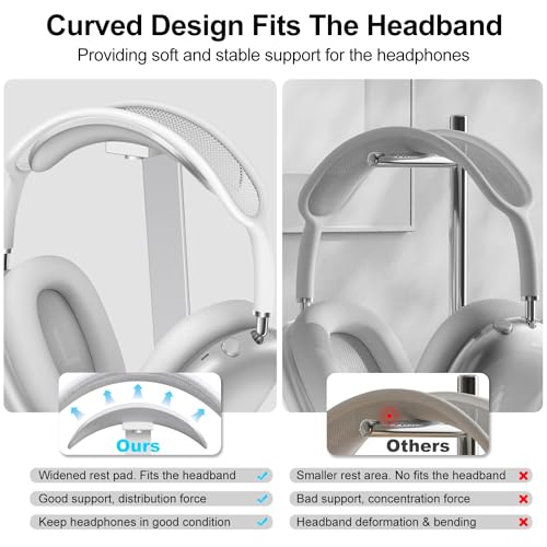VCHYE ヘッドホン スタンド、AirPods Max用ヘッドフォンスタンド、アルミ合金サポ...