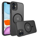 iPhone 11 ケース iphone ケース iphone11 ケース スマホカバー マット半透明 マグネット搭載 ワイヤレス充電 耐衝撃(2)