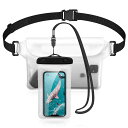 Milprox 防水ポーチ スマホ防水ケース 完全防水 セット PX8認証 三重チャック 小物収納 プール 海 潜水 温泉 お風呂 アウトドア