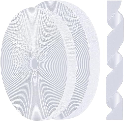 面ファスナー 両面テープ付き 超強力マジック貼付テープ 粘着力強い 防水 耐熱 DY用 網戸用 車用 業務用 工業用 オスメス ホワイト5mm*