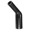 X HAUX シリコンホース シリコンパイプ ラジエーターホース 1個 内径193mm 長さ90mm エルボ45度 黒色 車 建設機械 工業用