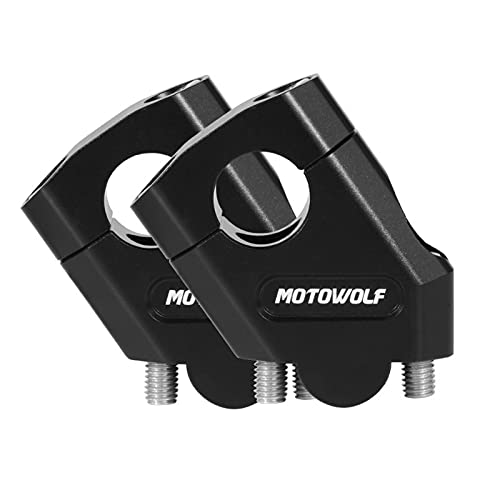 Yoweika バイク用ハンドルバーライザー オートバイ ハンドルバー ポスト N アルミ ハンドル mm/8mm 汎用 mm 黒