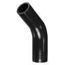X HAUX シリコンホース シリコンパイプ ラジエーターホース 1個 内径335mm 長さ90mm エルボ45度 黒色 車 建設機械 工業用