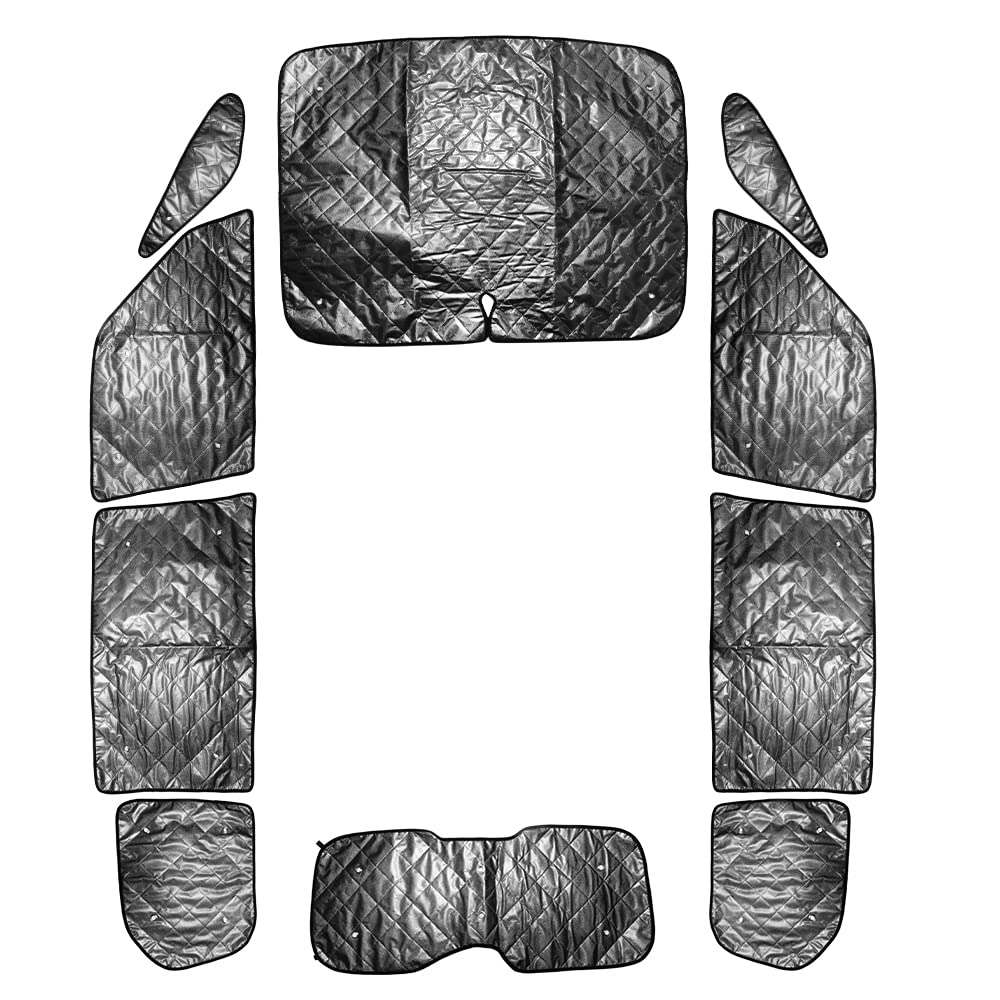 セレナ RENA 8 0年〜現行 車中泊 サンシェード 1台分 10枚 全窓用セット ブラックメッシュ 紫外線 日よけ 盗難防止 仮眠 燃費向上