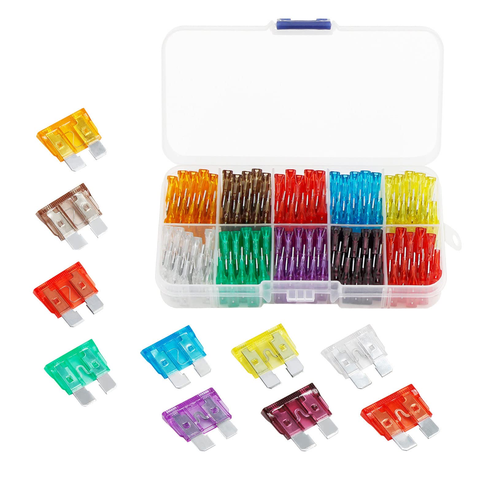 BamBino 平型ヒューズ セット 100個入り 5A 7.5A 10A 15A 0A 5A 30A 35A 40A 50A 各10個 電装品