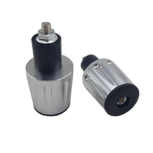 バイク オートバイ 汎用 ハンドルバーエンド プラググリップエンド アンチ振動 CNCアルミ製 .mm 7/8 個..