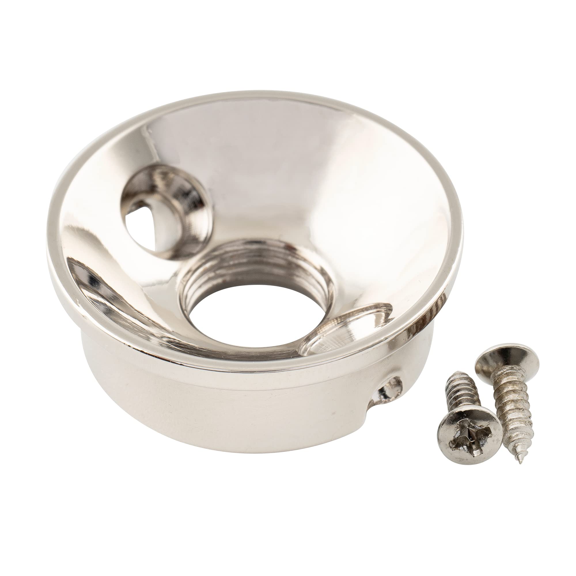 Pro M9 ミリ規格 スチール製 テレキャスター ジャックプレート インポート ele エレキギター用、ニッケル