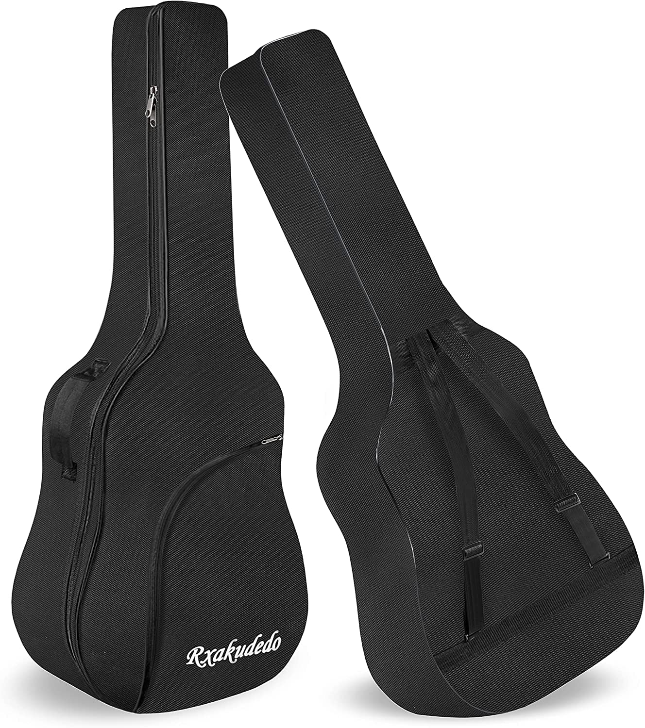 ・ブラック アコースティックギター用 V99RxakudedoGuitarbag4041寸&BK・・ize:アコースティックギター用・?? 101.6cm、104.cmのギターに適用します。丈夫なオックスフォード布素材、耐久性が高いです。防水性も優れているから、湿気や水分などからギターをしっかり保護でき、汚れても濡れたタオルで簡単に拭き取ります。汚れに強い、室内の日よけカバーとしても最適です。・??6mmクッション性ある綿があり、擦りや震動など受ける損傷を和らげられ、ギター本体を保護します。手提げ部分とショルダーベルトにもクッション性があり、体にやさしいです。楽譜入れポケット付き、実用性が高いです。・?? 収納袋は、教科書、ピック、ひもなどの小さなアクセサリーを収納するのに便利です。外出時に使いやすい。軽量で、体への負担を軽減できます。ジッパーヘッドは金属製で、双方向ジッパーヘッドはスムーズに開閉でき、耐久性と耐久性があります。・??快適で通気性のある生地、人体の曲線にフィットします。通気性のある減圧ショルダーストラップの設計、通気性に優れ、徐放効果があギターバッグ 40/41インチ アコースティックギターケース ギターケース 丈夫なオックスフォード布素材、耐久性が高いです。防水性も優れているから、湿気や水分などからギターをしっかり保護でき、汚れても濡れたタオルで簡単に拭き取ります。汚れに強い、室内の日よけカバーとしても最適です。