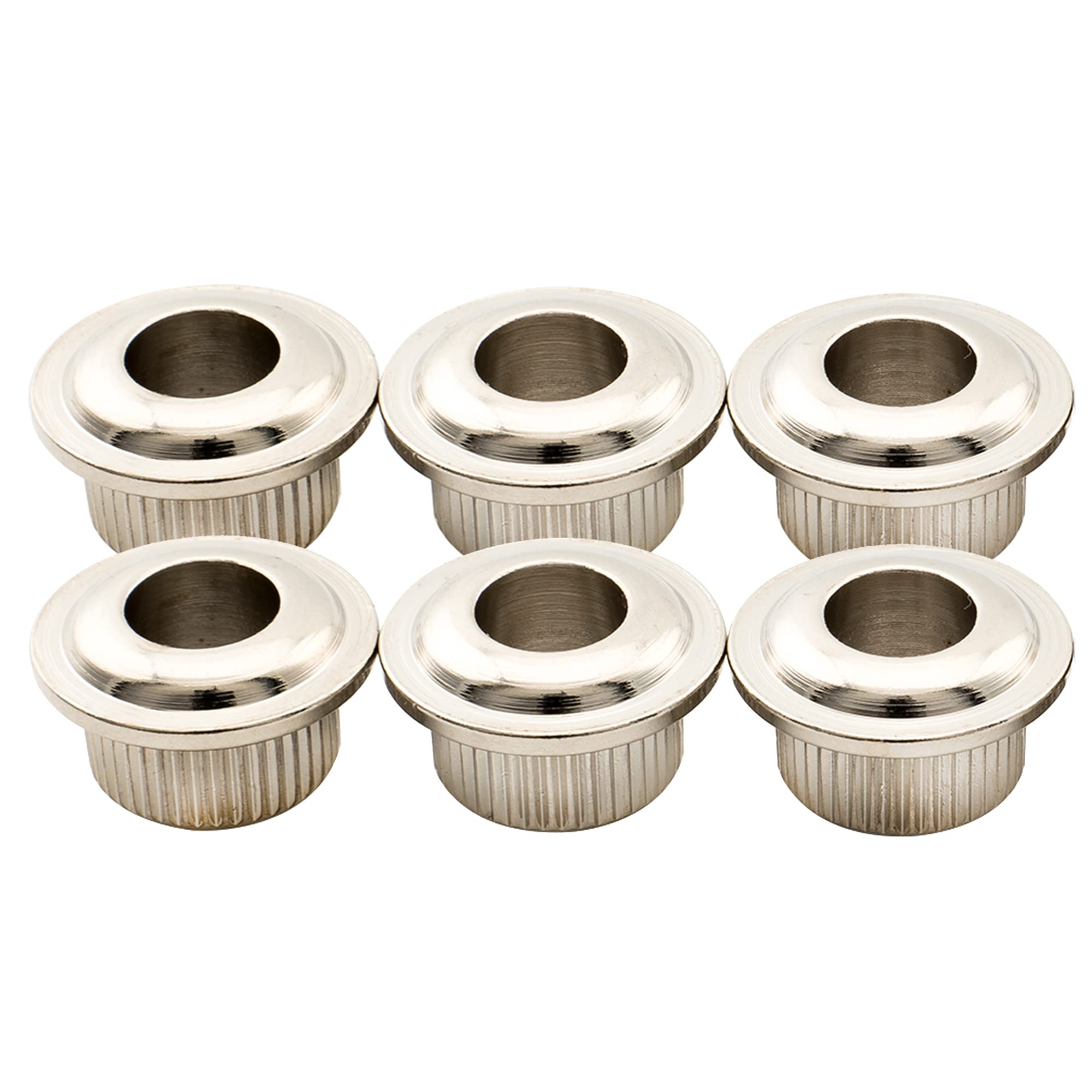 ・ニッケル MX3016・・olor:ニッケル・6mmストリングポスト付きのヴィンテージペグを、3/8インチまたは10mmペグホールに変換するのに最適なアイテムです。・外径：10.mm、内径：6.mm、高さ：8mm・亜鉛合金の製、安定性と耐久性・伝統的な外観、優れた製品プロセスは、滑らかで構造化のエッジを確認してください。・パッケージ内容: 6個コンバージョンブッシュ