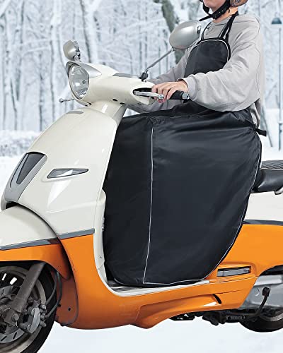 KEMMOO バイク レッグカバー 原付 スクーター 前掛け ひざ掛け 膝掛け 防寒 防風 防水 エプロン 風除け..