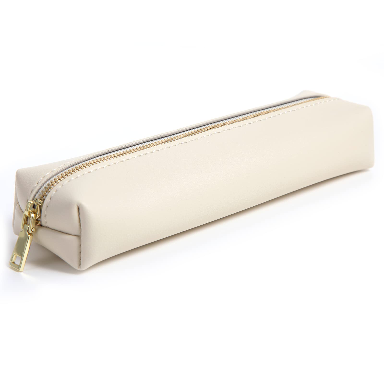 筆箱 おしゃれ ペンケース シンプル 女子 男子 学生 大人 かわいい 大容量 PUレザー製 Mミルク