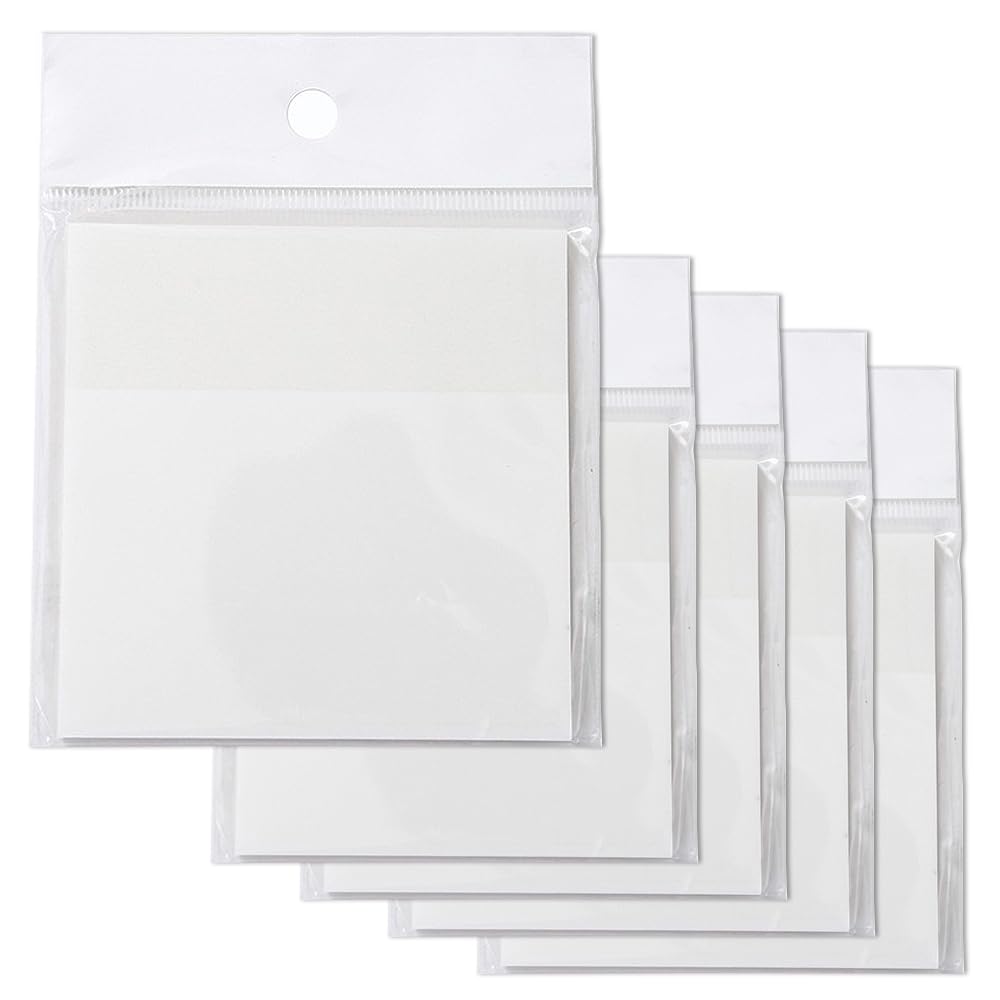 YANYU 透明ふせん 300枚入 透明 付箋 50枚*6冊 大きめ クリア 防水 書ける メモ帳 教科書 注釈 索引用 転写用 メモまとめ 繰