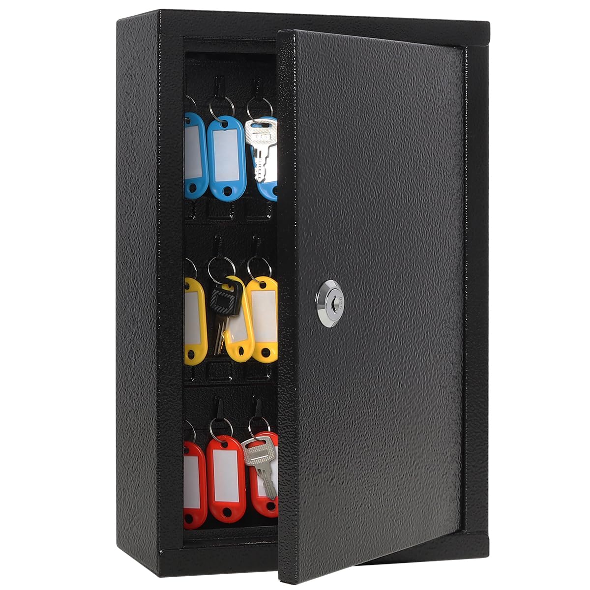 ysmics キーボックス 鍵収納ボックス ロック付き 保管ボックス 鍵付きキーケース キーホルダー付き 壁..