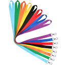 YOUOWO ネックストラップ 首掛けストラップ リングストラップ 吊下げひも 携帯ストラップ スマホ 名札・ホルダー用 平紐 ナイロン製 お財