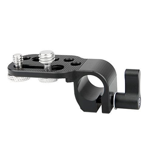 カメラミニプレート カメラミニマウントプレート 15mmロッドクランプ付き Miniマウントプレート 汎用 多功能カメラアクセサリー 1/4&