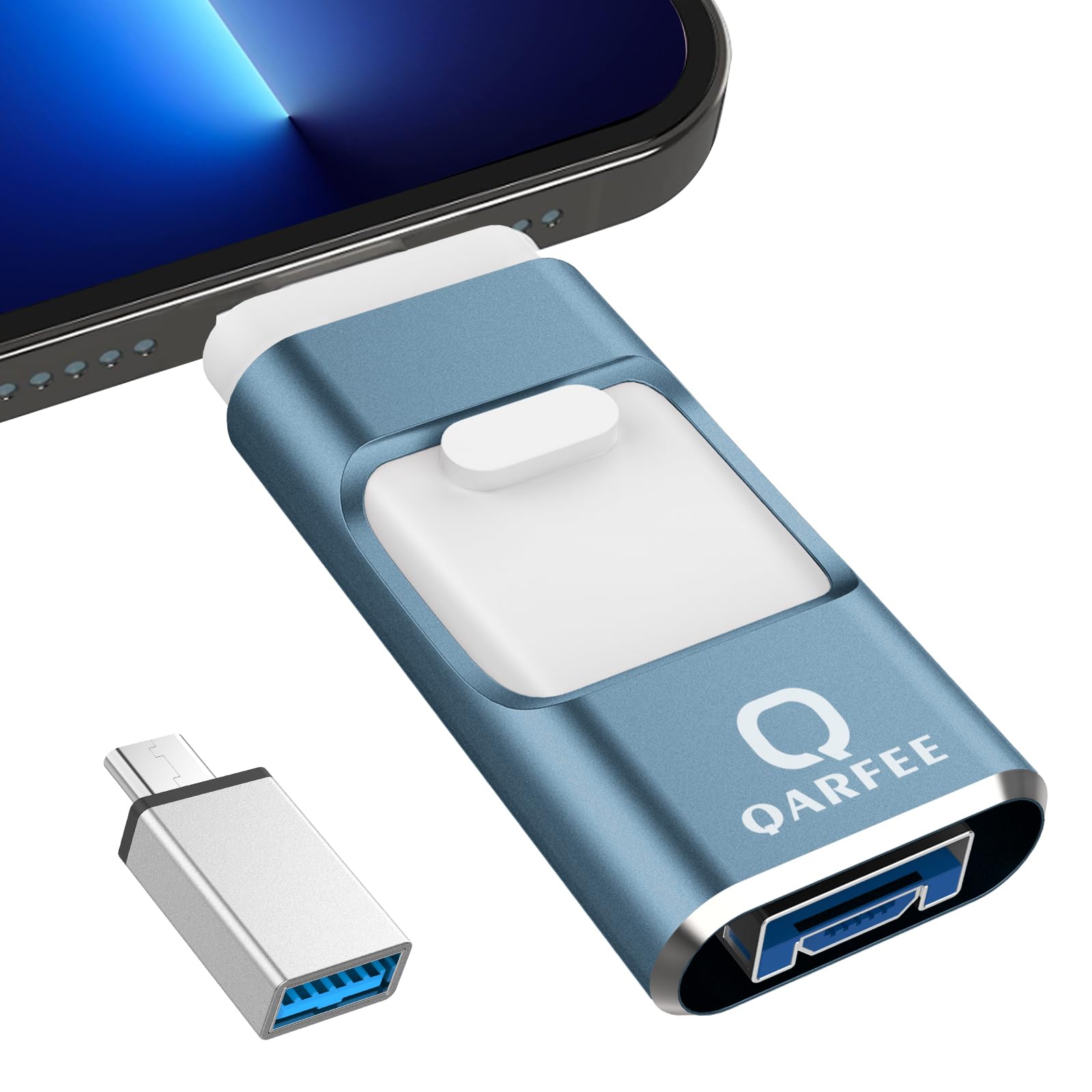 専用アプリ不要4in1 iPhone対応 UBメモリ 56GB アプリ不要 データ移行 usb スマホ 写真データ保存 iO/UB/ype/Mi