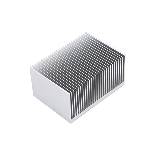ヒートシンク ヒートクーリングフィン 放熱板 アルミ二ウム 1個 69x69x36mm 銀色