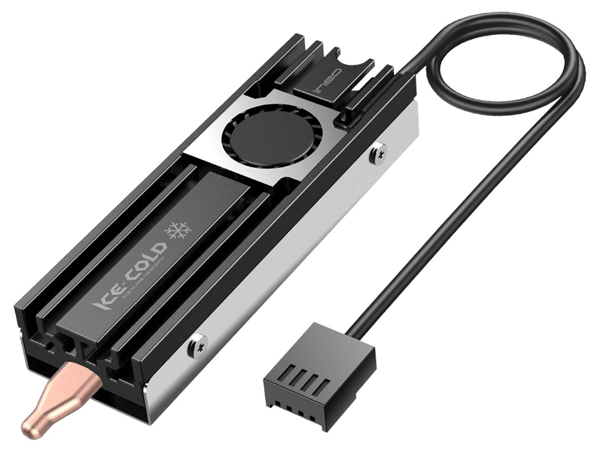 ineo M. アルミニウム 純銅のヒートパイプ Pe/NGFF Dヒートシンク 80 Dのみ用 0mmファン付き 高さ10mm 熱伝導率560