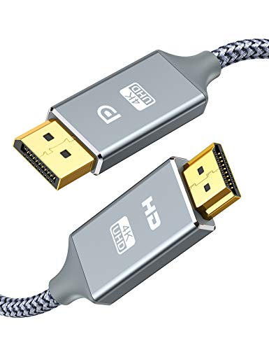 DisplayPort to HDM ケーブル 1m 4K解像度対応 ディスプレイポートHDM 変換ケーブル オス・オス