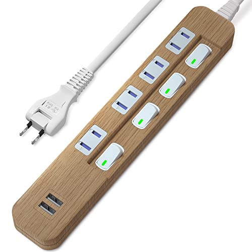 AYBOUR B 3.4A 付きタップ 電源タップ 雷ガード 省エネ 個別スイッチ 4+A差し込み口 +Bポート 5m 木目調 AYBOUR B 3.4A 付きタップ 電源タップ 雷ガード 省エネ 個別スイッチ 4+A差し込み口 +Bポート 5m 木目調