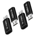 usb typec micro usb 変換アダプタ 4個セット usb c to micro 変換アダプタ データ転送 タイプcから マイク(2)