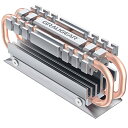 M. 80 Dヒートシンク アルミニウム 二つの純銅のヒートパイプ 多層のヒートシンクデッキ サーマルパッドというデザイン NVME AA M