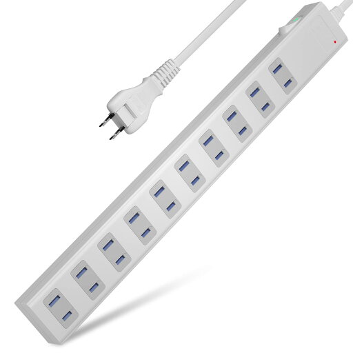 AYBOUR 電源タップ 強力マグネット 10個口磁石 延長コード 一括スイッチ 節電 省エネ ホワイト m AYBOUR 電源タップ 強力マグネット 10個口磁石 延長コード 一括スイッチ 節電 省エネ ホワイト m