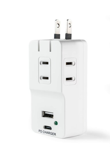 OPFEX Bコンセント 電源タップ 3A口 Bポート付き 急速充電 雷サージ 1400 小型 軽量 折り畳み式 P認証済 BAポート*1+PD OPFEX Bコンセント 電源タップ 3A口 Bポート付き 急速充電 雷サージ 1400 小型 軽量 折り畳み式 P認証済 BAポート*1+PD