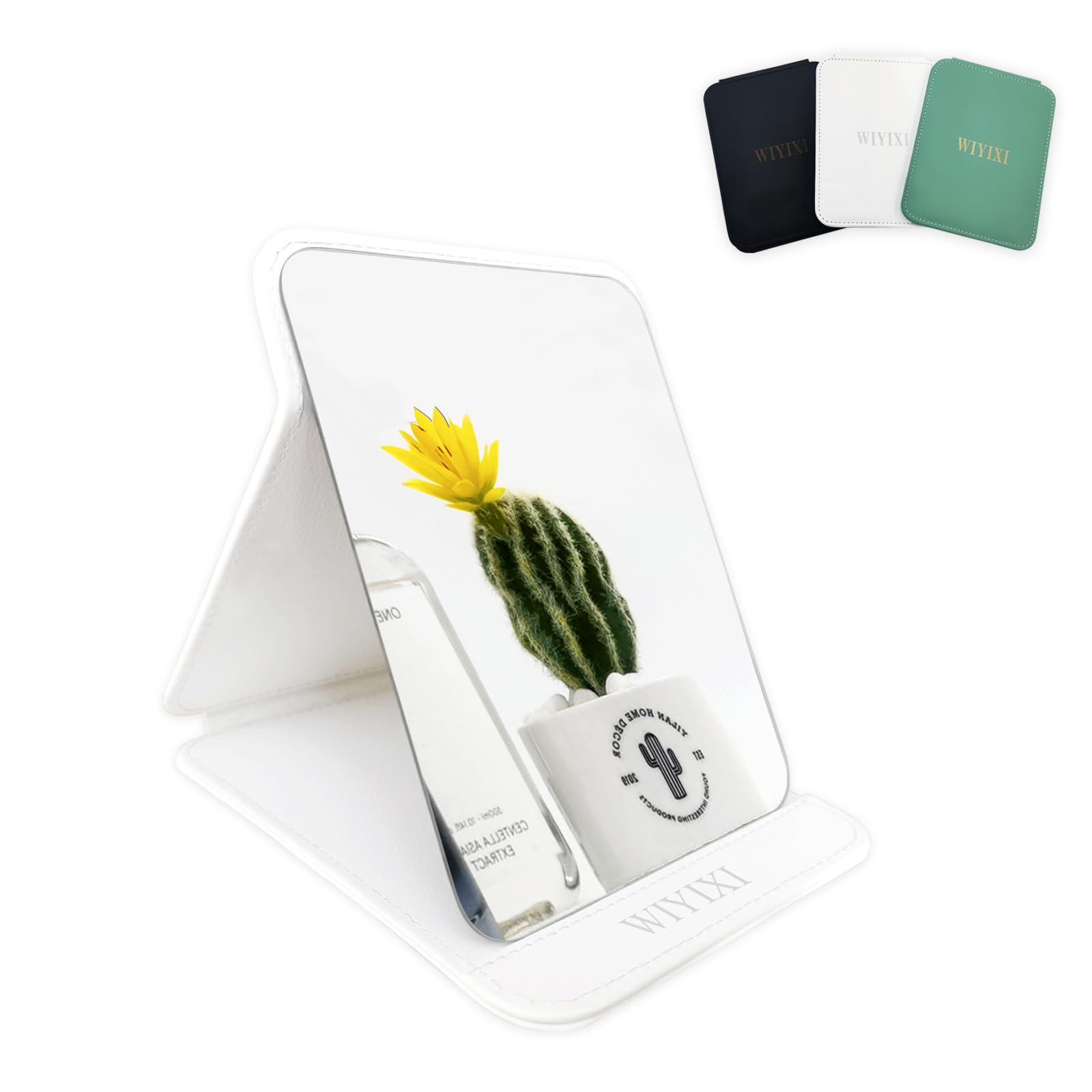 メイクアップアーティスト スタンドミラー 個人用化粧鏡 コンパクト鏡 折りたたみ手持ち鏡 卓上化粧鏡 3色 ホワイト