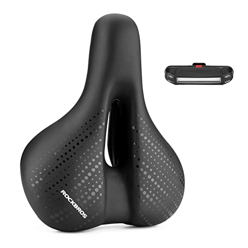 ROKBRO 自転車サドル サドル クッション 超肉厚 お尻が痛くない 低反発 サドルクッション 穴開き 衝撃吸収 防水 通気 ロードバイク ク