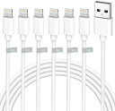 iphone 充電ケーブル 純正急速6本セット1M*6ライトニングケーブル mfi 充電コード lightning ケーブル あいふぉん アイフ(4)