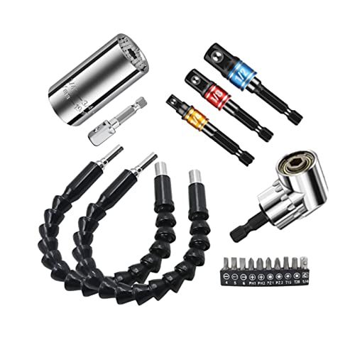 フレキシブルシャフト 電動 六角ドライバードリル 接続 工具 ツール ネジ締め 穴あけ ソケットアダプタ..