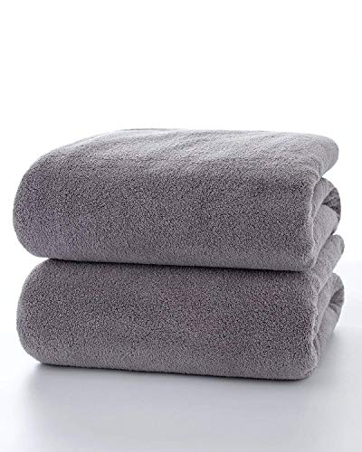 バスタオル マイクロファイバー 大判 umimi 枚セット グレー 70*140cm吸水速乾 ふわふわ ホテルスタイルタオル 瞬間吸水 部屋干し