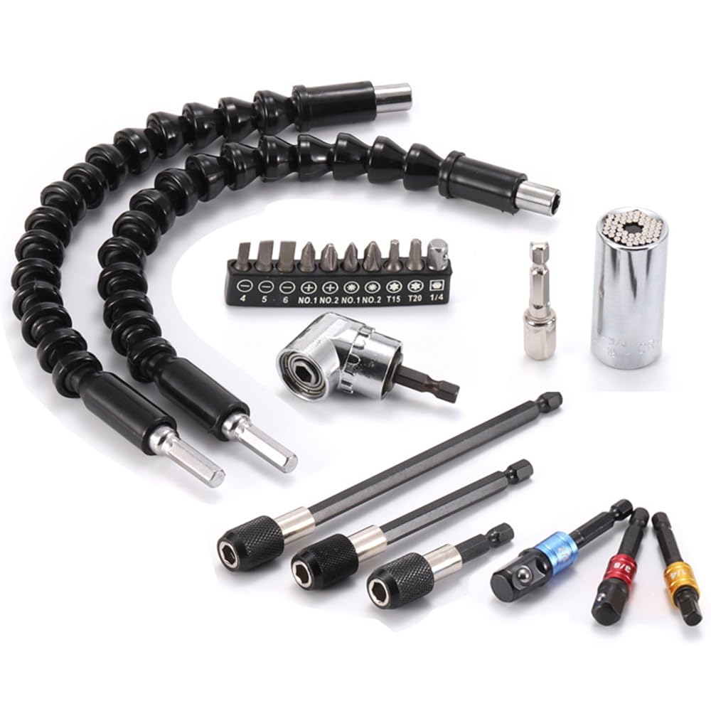 フレキシブルシャフト 電動 六角ドライバードリル 柔らかさユニバーサルシャフト 接続 ツール 延長工具..