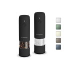 小型電動ミル ソルト & ペッパーグラインダーセット、B充電式、自動ペッパーミル、粗さ調節可能、電動ソルトシェーカー、片手操作、キッチン用(2個