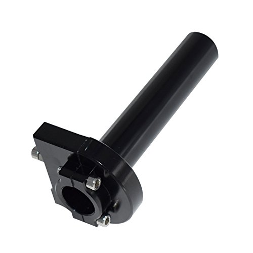 RCRBT 汎用 オートバイのスロットル 22 CNCアルミニウム スロットルグリップ ブラック