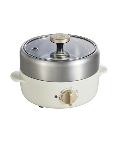 BRUNO ブルーノ 電気鍋 一人用 二人用 コンパクトマルチグリルポット 卓上 ホワイト BOE115H