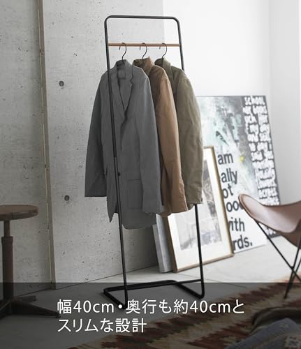 山崎実業 コートハンガーKD ブラック 約40×D40×H140c タワー 7672 [3]