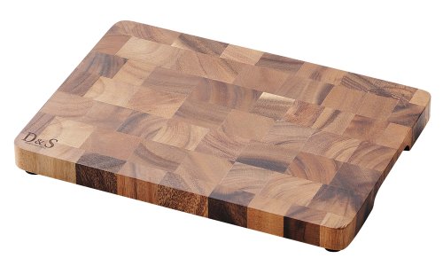 D&S エンドグレインカッティングボード 木製まな板 天然木 北欧風 天然アカシア材のぬくもりあるデザイン 市松模様 L MP.1621L