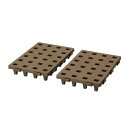 lcaベルカ すのこ あらゆるスペースにぴったり! ジョイントパレット 20×30c 2枚セット 幅20.7×奥行30.7×高さ5c エコブラ