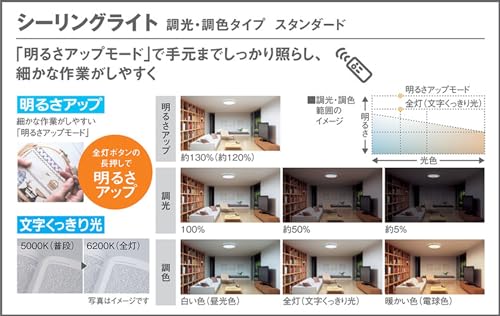 パナソニックPanasonic シーリングライト スタンダード 調光調色昼光色〜電球色 〜6畳用 LGC21104 [3]