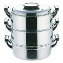 神子島製作所 桃印 180丸型蒸器 3段29c