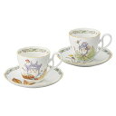 Noritake ノリタケ カップ & ソーサー ペアセット コーヒー ティー 兼用 250cc となりのトトロ 電子レンジ対応 2客 ボ