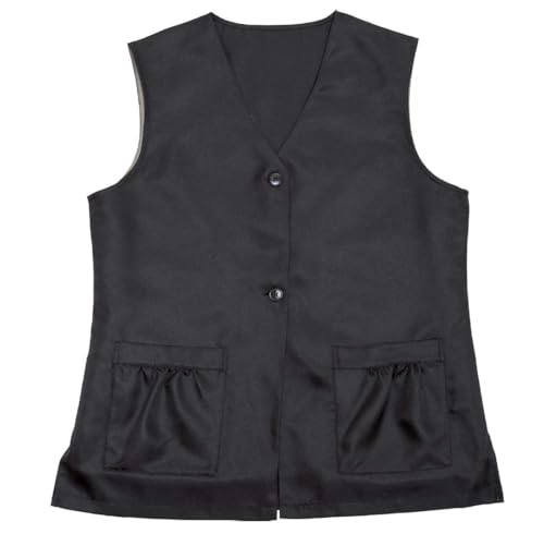 コジット 8ポケット手ぶら着やせベスト ブラックSM