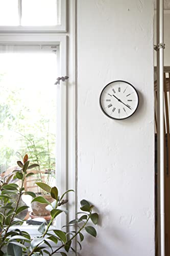 レムノス 掛け時計 電波 アナログ 木枠 時計台の時計 ローマン φ300 KK1713B Lenos [2]