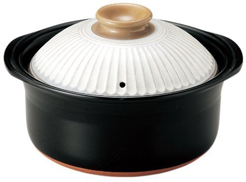 萬古焼 銀峯陶器 菊花 ごはん土鍋 粉引 5合炊き